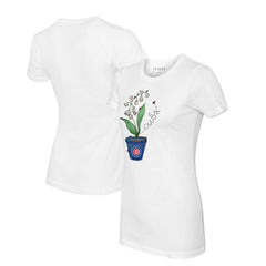 Chicago Cubs Tiny Turnip Women's Lilies & Ladybugs T-Shirt for sale
