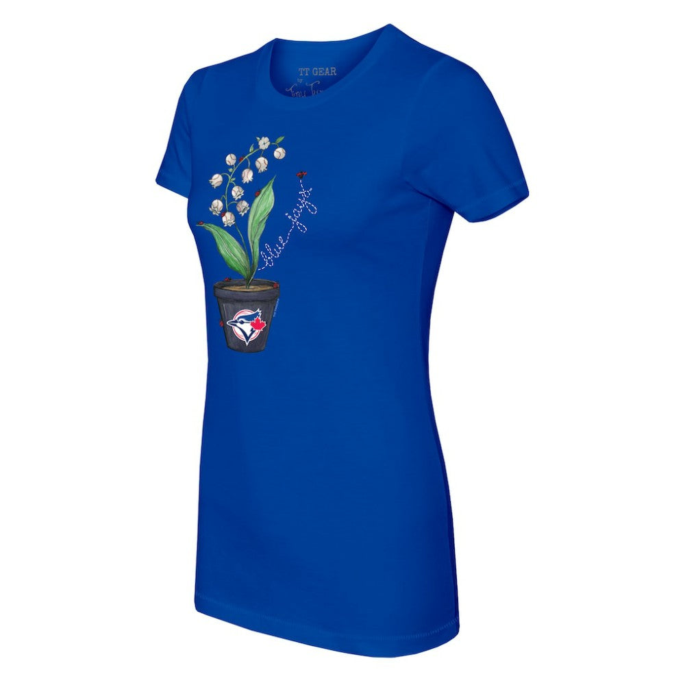 Toronto Blue Jays Tiny Turnip Women's Lilies & Ladybugs T-Shirt Outlet