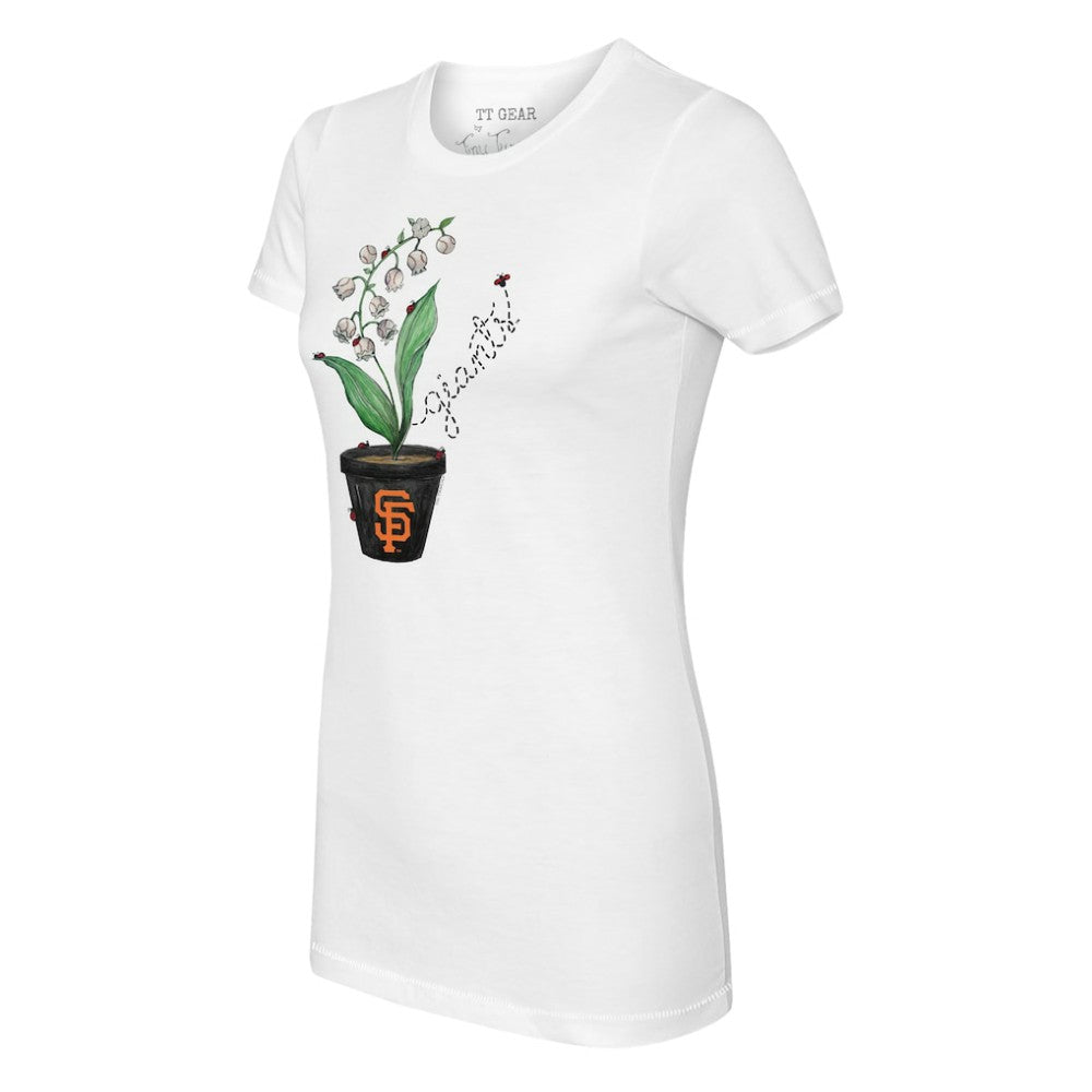 San Francisco Giants Tiny Turnip Women's Lilies & Ladybugs T-Shirt Discount
