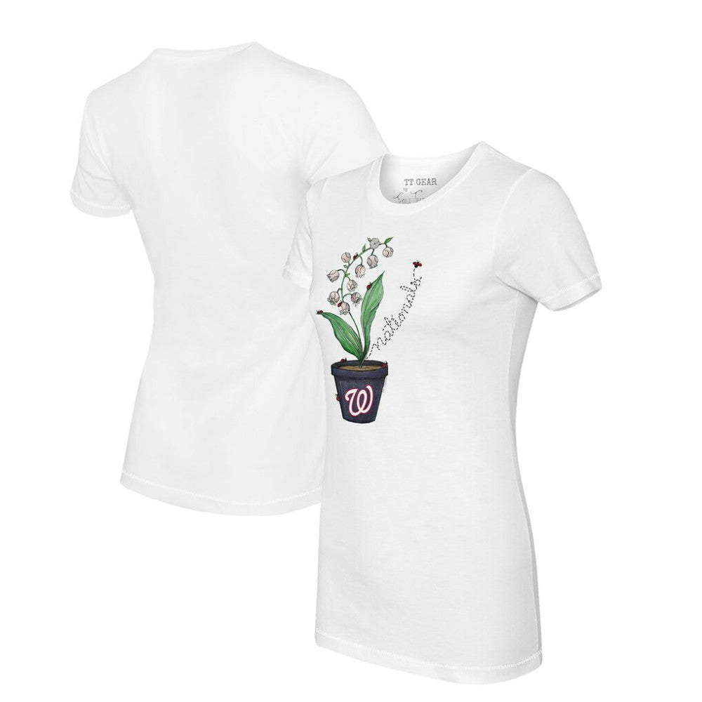 Washington Nationals Tiny Turnip Women's Lilies & Ladybugs T-Shirt Near Me