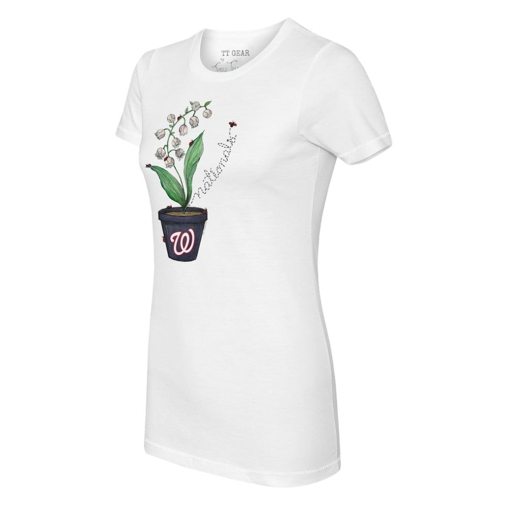 Washington Nationals Tiny Turnip Women's Lilies & Ladybugs T-Shirt Near Me