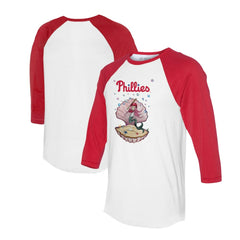 Philadelphia Phillies Tiny Turnip Unisex Mermaid 3/4-Sleeve Raglan T-Shirt Outlet