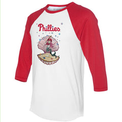 Philadelphia Phillies Tiny Turnip Unisex Mermaid 3/4-Sleeve Raglan T-Shirt Outlet