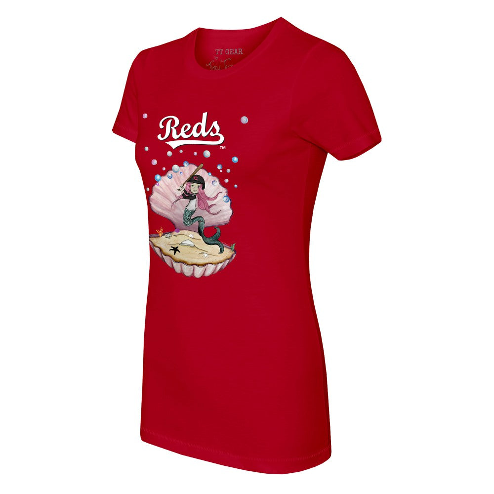 Cincinnati Reds Tiny Turnip Women's Mermaid T-Shirt Discount