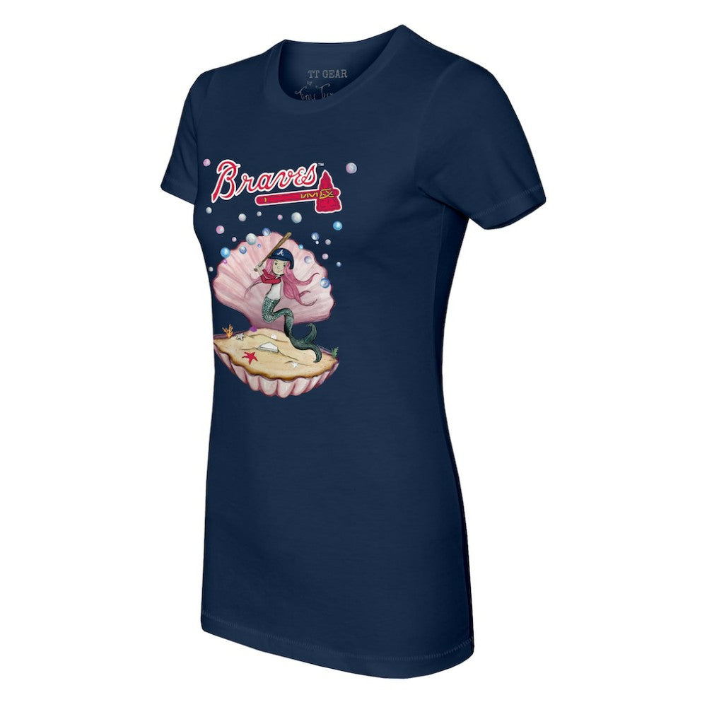 Atlanta Braves Tiny Turnip Women's Mermaid T-Shirt Discount