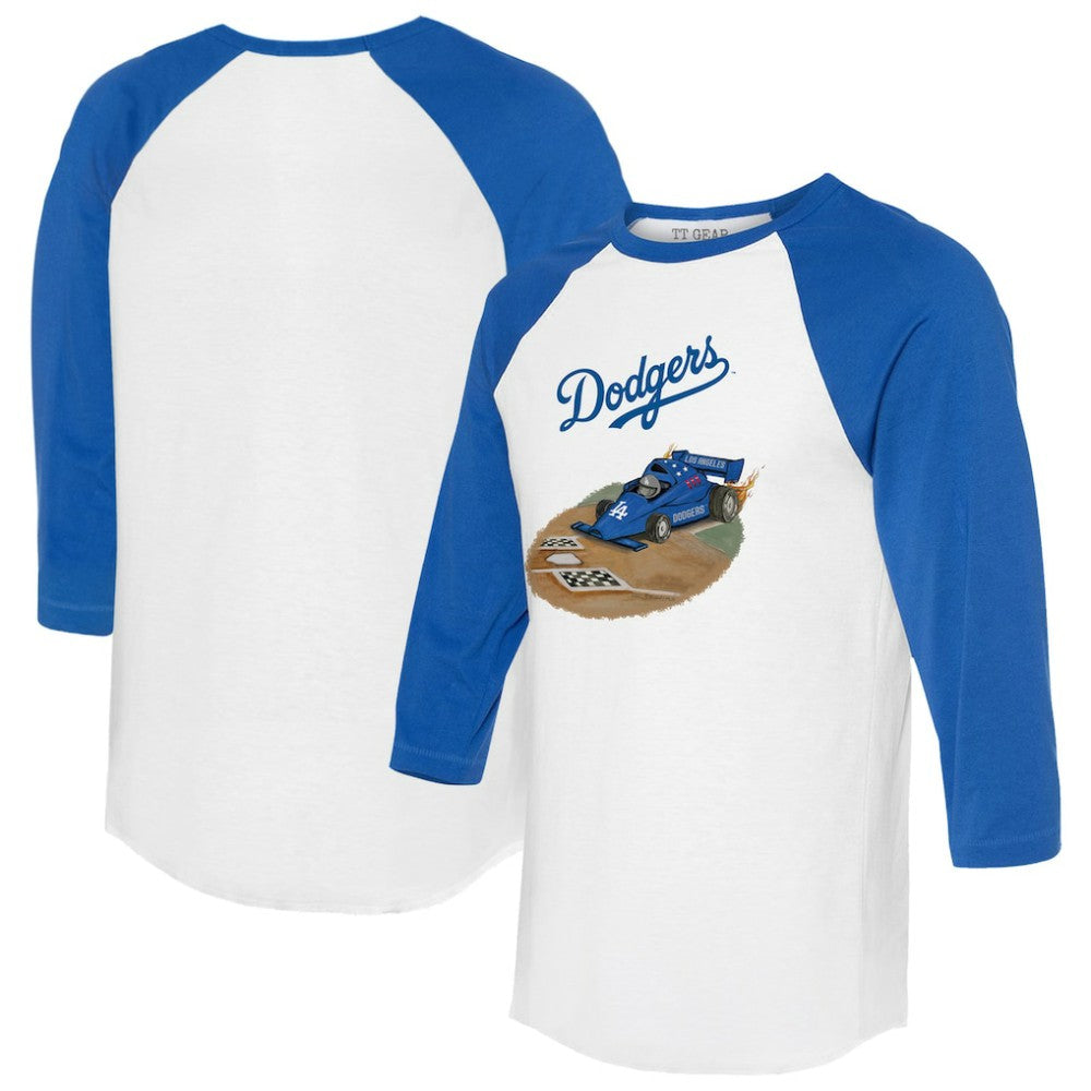 Los Angeles Dodgers Tiny Turnip Unisex Race Car 3/4-Sleeve Raglan T-Shirt Discount
