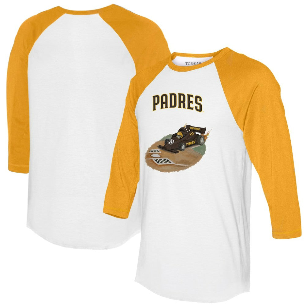San Diego Padres Tiny Turnip Unisex Race Car 3/4-Sleeve Raglan T-Shirt Online