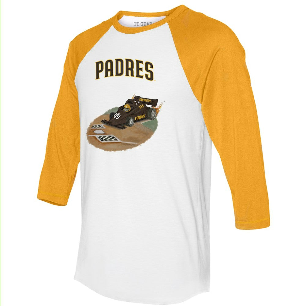 San Diego Padres Tiny Turnip Unisex Race Car 3/4-Sleeve Raglan T-Shirt Online
