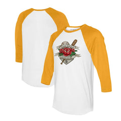 San Diego Padres Tiny Turnip Unisex Tattoo Rose 3/4-Sleeve Raglan T-Shirt Near Me