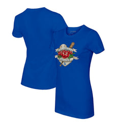 Los Angeles Dodgers Tiny Turnip Women's Tattoo Rose T-Shirt Online
