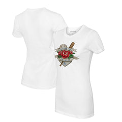 Kansas City Royals Tiny Turnip Women's Tattoo Rose T-Shirt Outlet