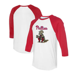 Philadelphia Phillies Tiny Turnip Unisex Triceratops 3/4-Sleeve Raglan T-Shirt Near Me