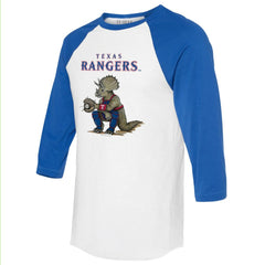 Texas Rangers Tiny Turnip Unisex Triceratops 3/4-Sleeve Raglan T-Shirt Discount