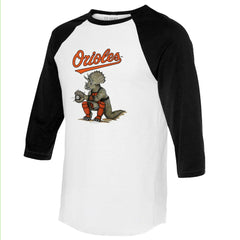 Baltimore Orioles Tiny Turnip Unisex Triceratops 3/4-Sleeve Raglan T-Shirt Online