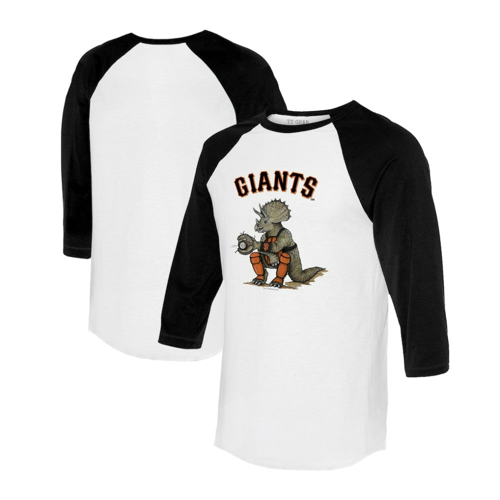 San Francisco Giants Tiny Turnip Unisex Triceratops 3/4-Sleeve Raglan T-Shirt Discount