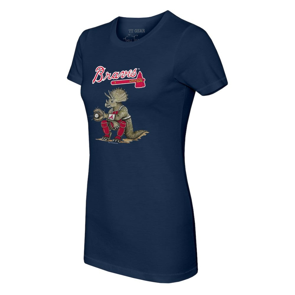 Atlanta Braves Tiny Turnip Women's Triceratops T-Shirt Online