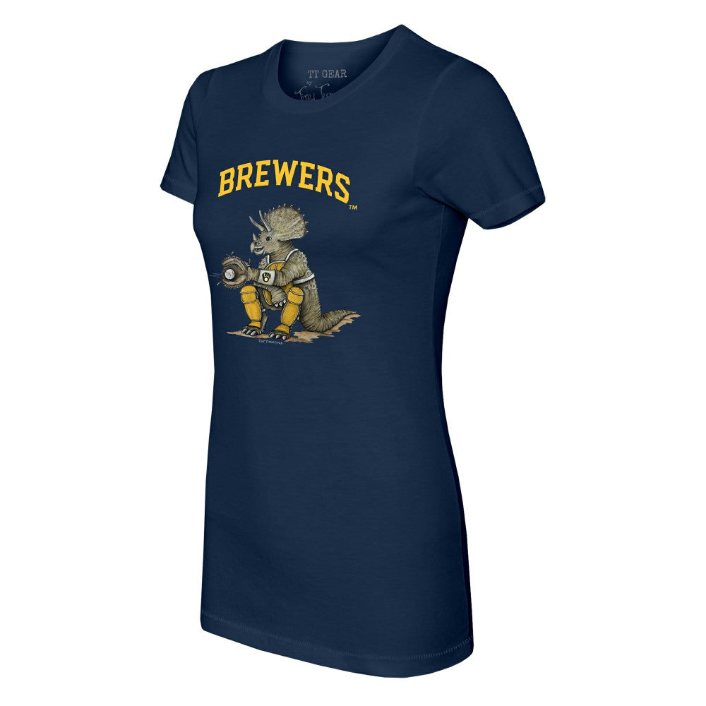 Milwaukee Brewers Tiny Turnip Women's Triceratops T-Shirt for sale