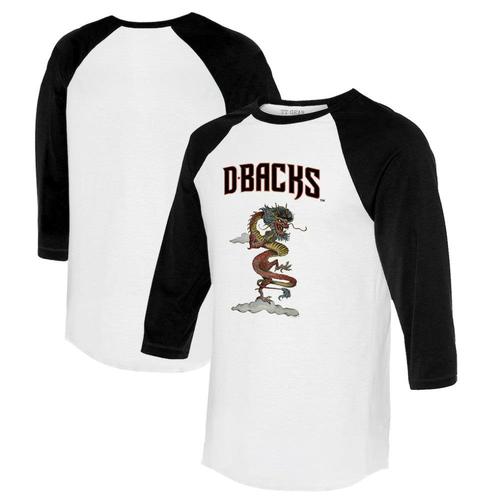 Arizona Diamondbacks Tiny Turnip Unisex 2024 Year of the Dragon 3/4-Sleeve Raglan T-Shirt Online