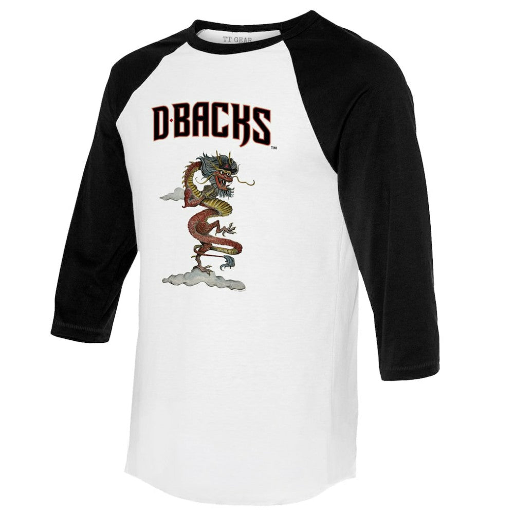 Arizona Diamondbacks Tiny Turnip Unisex 2024 Year of the Dragon 3/4-Sleeve Raglan T-Shirt Online