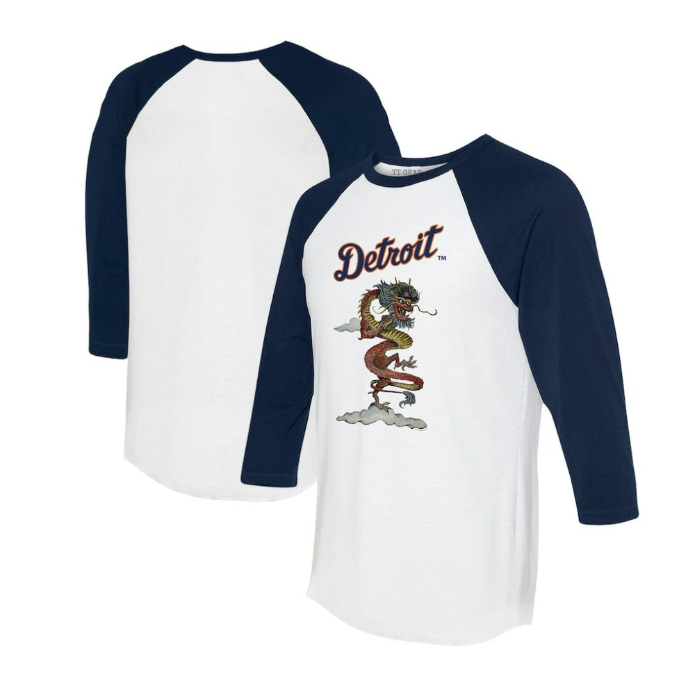 Detroit Tigers Tiny Turnip Unisex 2024 Year of the Dragon 3/4-Sleeve Raglan T-Shirt Discount