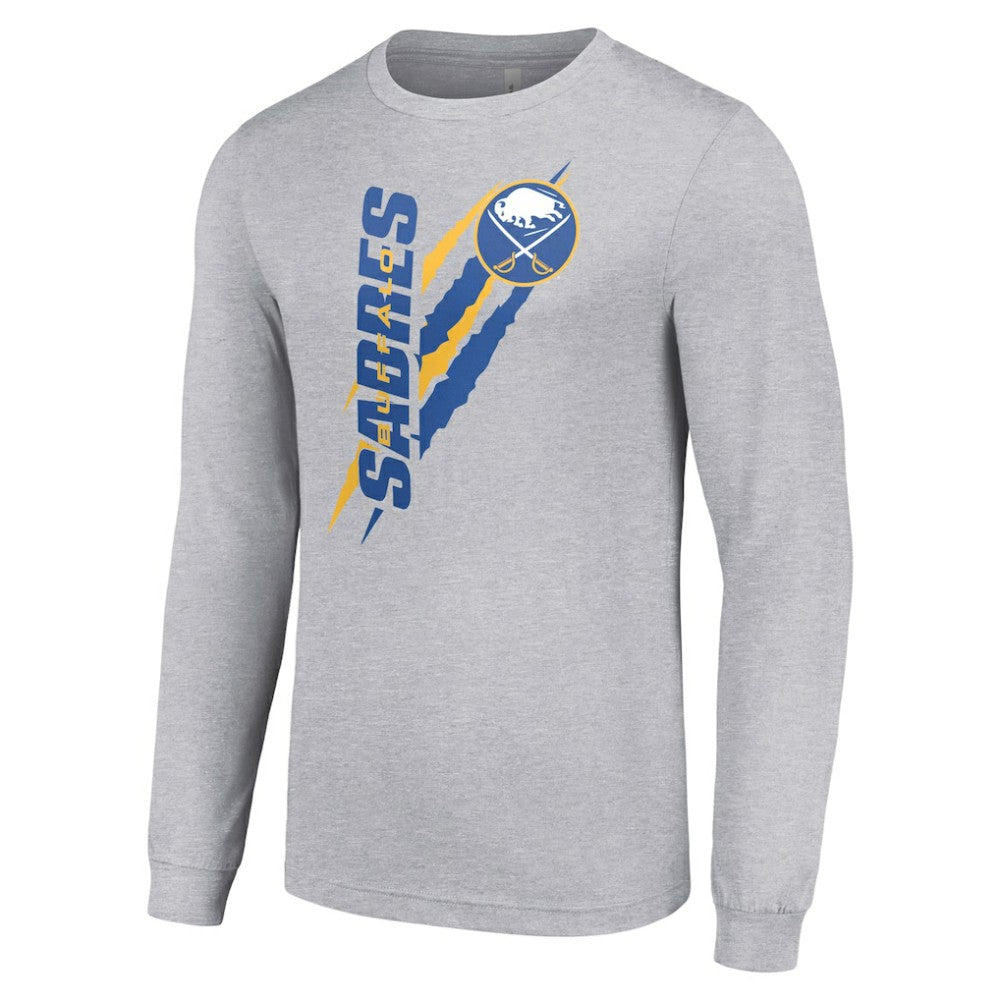 Buffalo Sabres Starter Color Scratch Long-Sleeve T-Shirt - Heather Gray | NHL sale