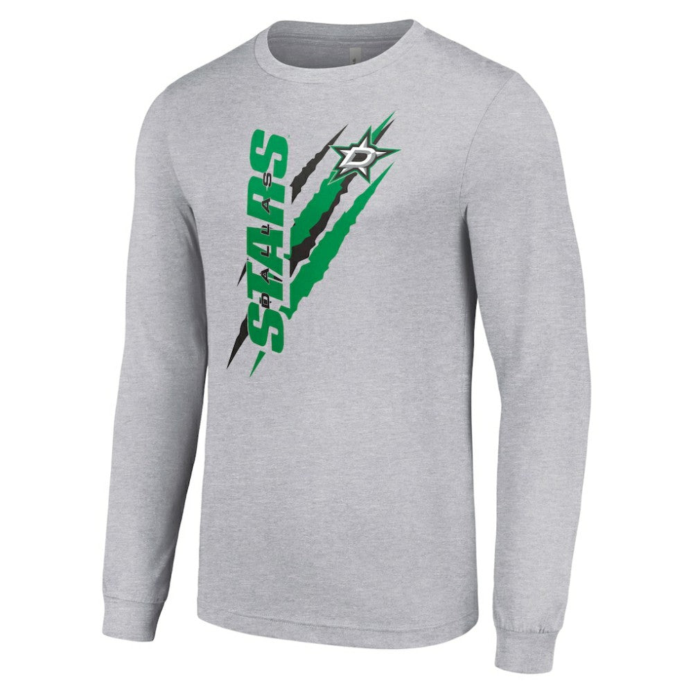 Dallas Stars Starter Color Scratch Long-Sleeve T-Shirt - Heather Gray | NHL discount