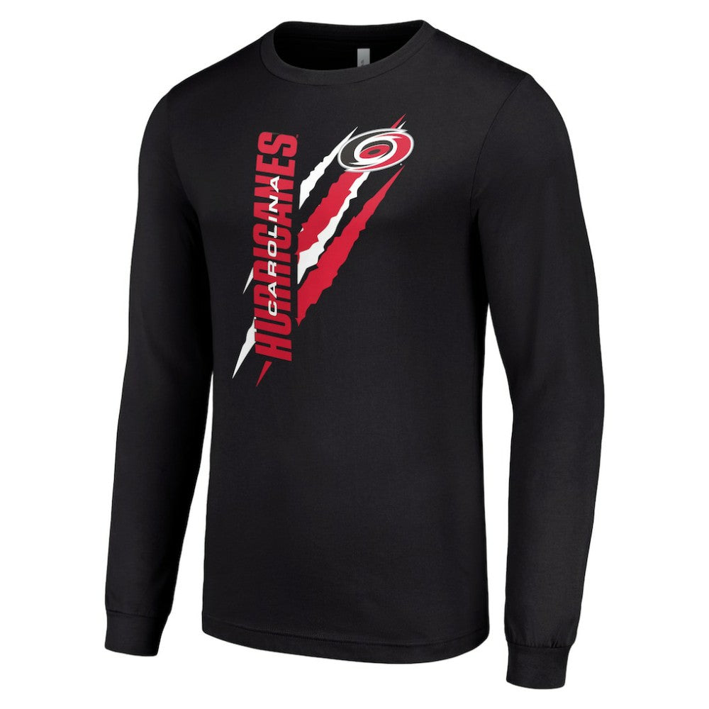 Carolina Hurricanes Starter Color Scratch Long-Sleeve T-Shirt - Black | NHL discount
