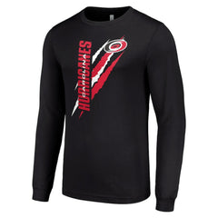 Carolina Hurricanes Starter Color Scratch Long-Sleeve T-Shirt - Black | NHL discount