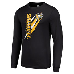 Pittsburgh Penguins Starter Color Scratch Long-Sleeve T-Shirt - Black | NHL on sale