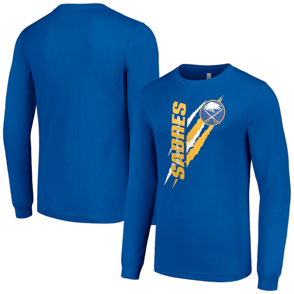 Buffalo Sabres Starter Color Scratch Long-Sleeve T-Shirt - Royal | NHL online