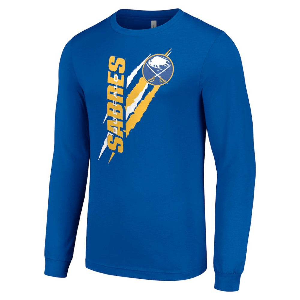 Buffalo Sabres Starter Color Scratch Long-Sleeve T-Shirt - Royal | NHL online