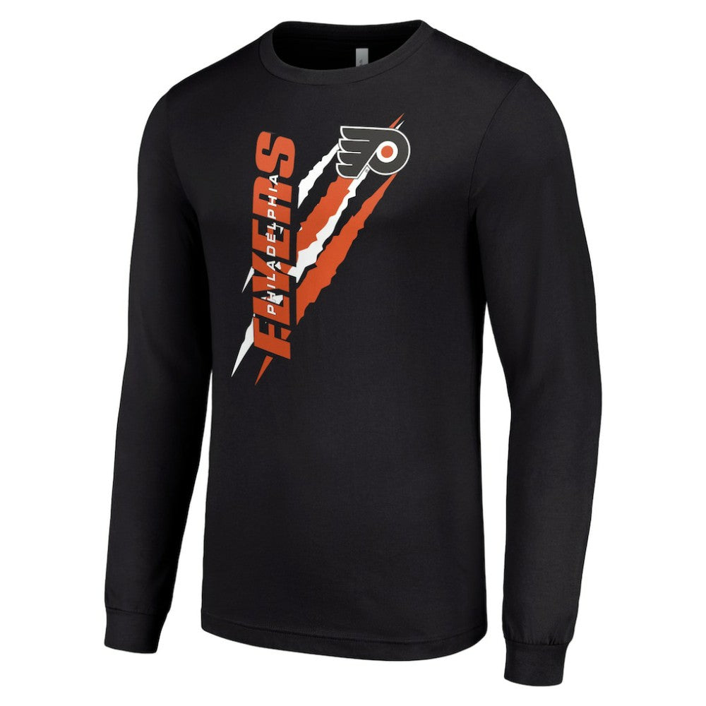 Philadelphia Flyers Starter Color Scratch Long-Sleeve T-Shirt - Black | NHL discount