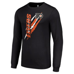 Philadelphia Flyers Starter Color Scratch Long-Sleeve T-Shirt - Black | NHL discount