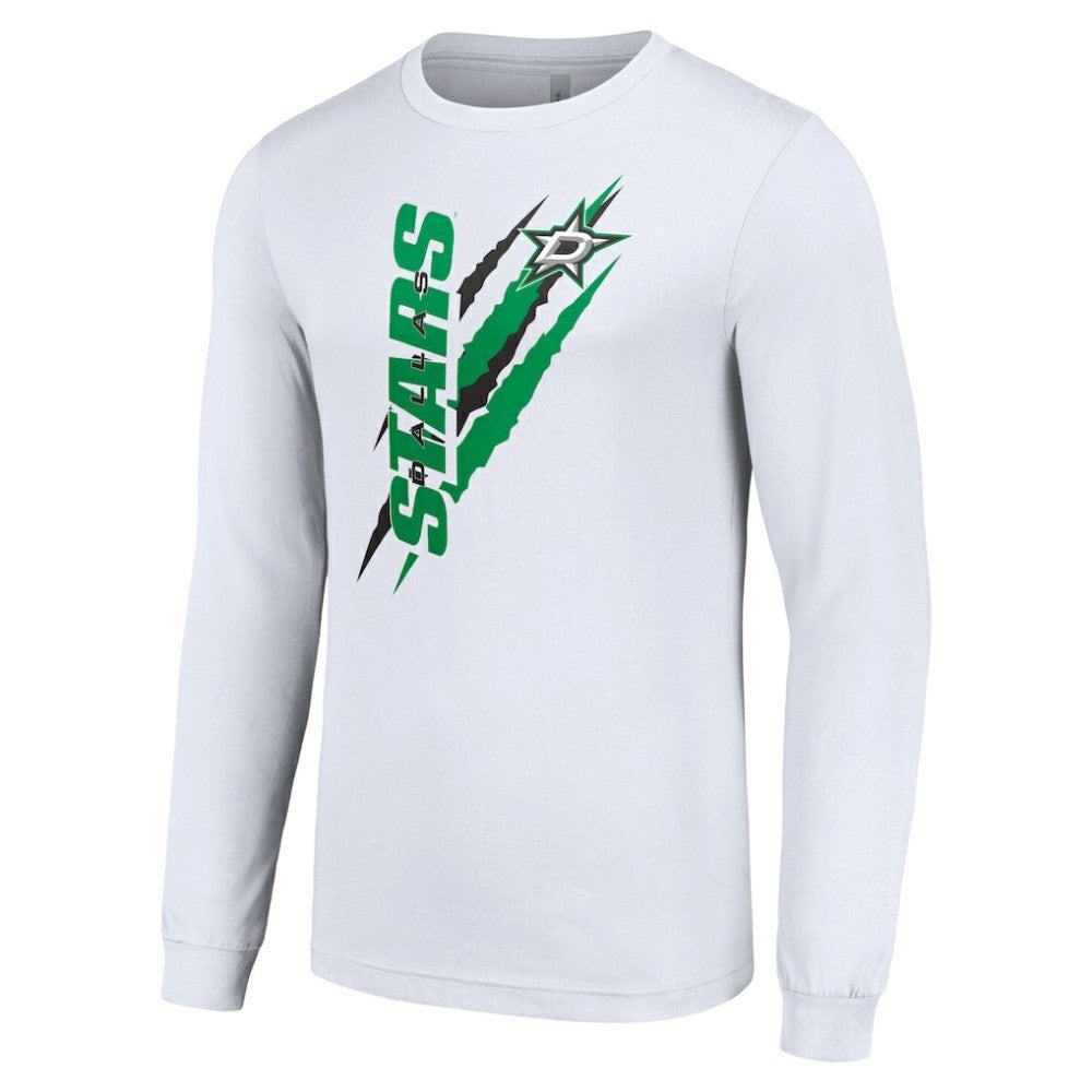 Dallas Stars Starter Color Scratch Long-Sleeve T-Shirt - White | NHL sale