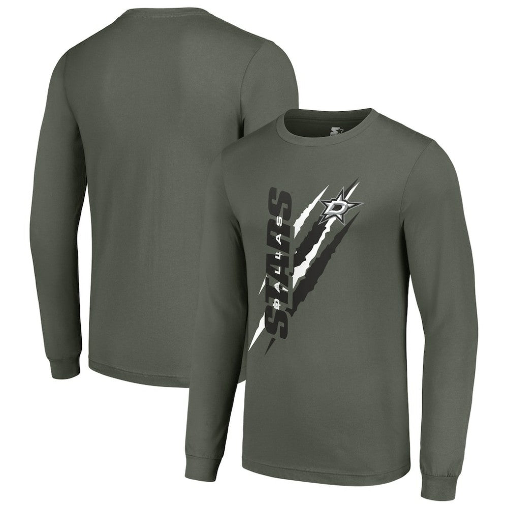 Dallas Stars Starter Color Scratch Long-Sleeve T-Shirt - Green | NHL online