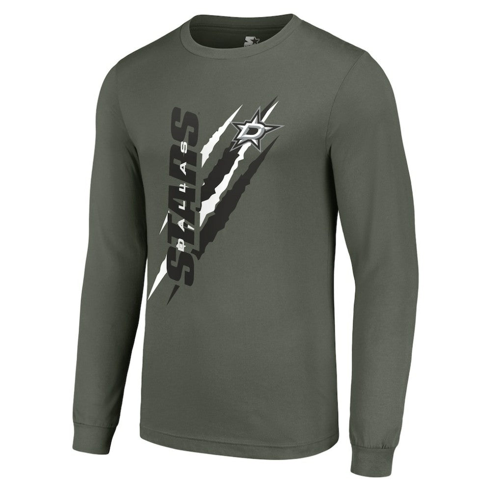 Dallas Stars Starter Color Scratch Long-Sleeve T-Shirt - Green | NHL online