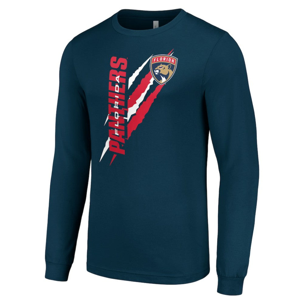 Florida Panthers Starter Color Scratch Long-Sleeve T-Shirt - Navy | NHL Clearance