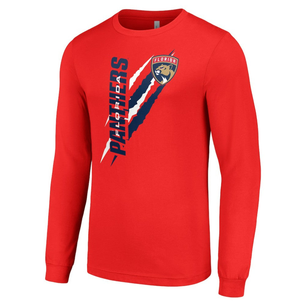 Florida Panthers Starter Color Scratch Long-Sleeve T-Shirt - Red | NHL Lifestyle