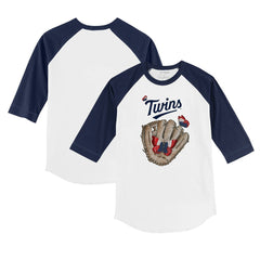 Minnesota Twins Tiny Turnip Youth Butterfly Glove 3/4-Sleeve Raglan T-Shirt for sale