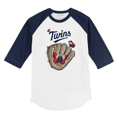 Minnesota Twins Tiny Turnip Youth Butterfly Glove 3/4-Sleeve Raglan T-Shirt for sale