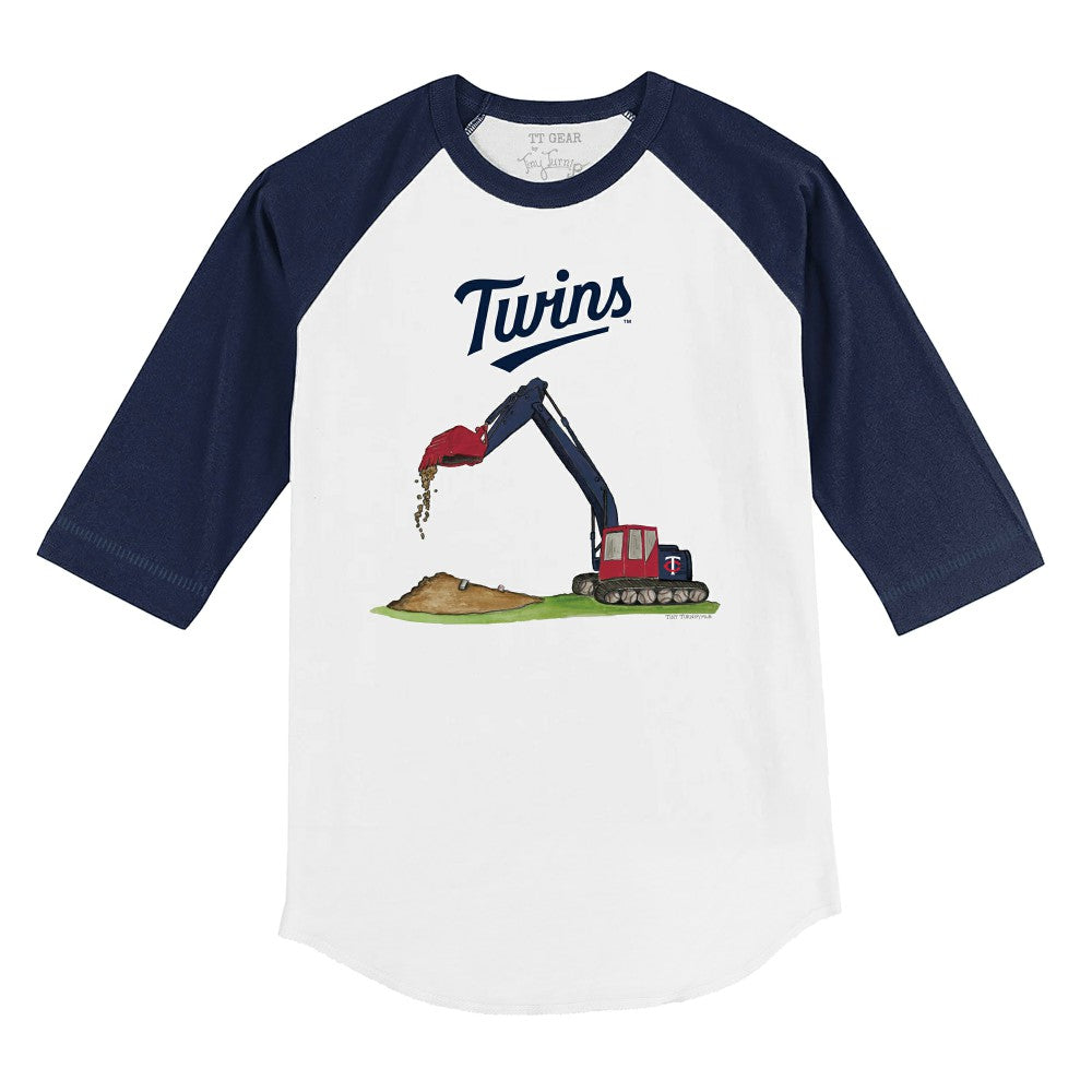 Minnesota Twins Tiny Turnip Youth Excavator 3/4-Sleeve Raglan T-Shirt Near Me