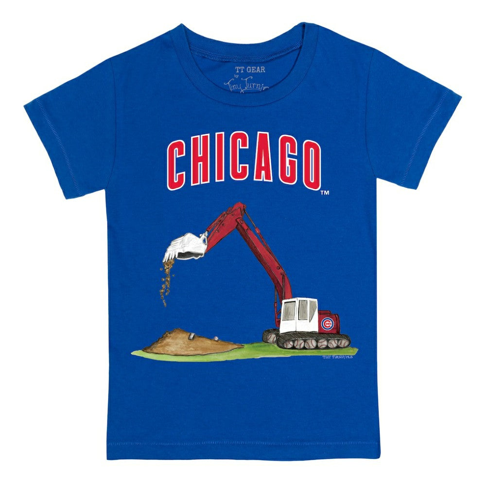 Chicago Cubs Tiny Turnip Youth Excavator T-Shirt for sale