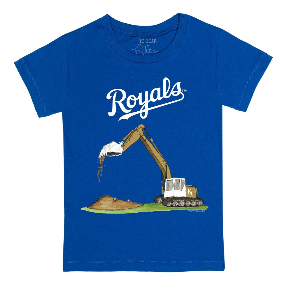 Kansas City Royals Tiny Turnip Youth Excavator T-Shirt Discount