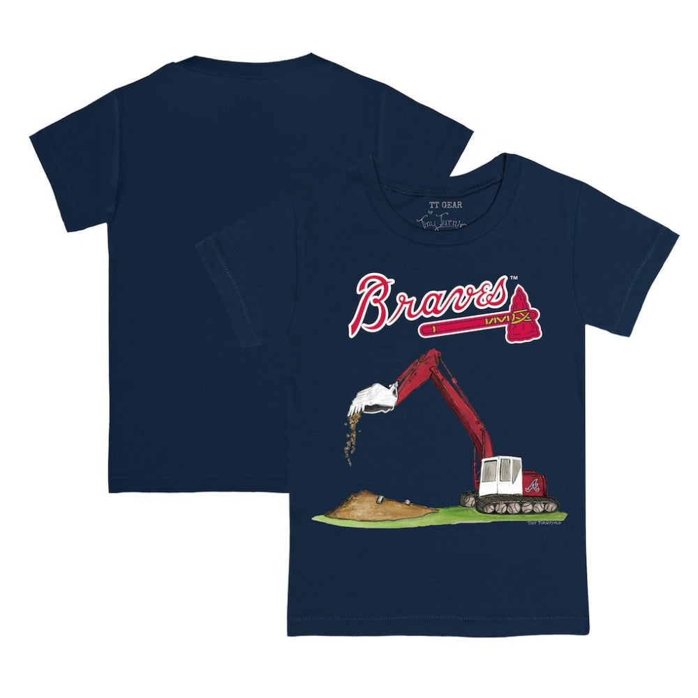 Atlanta Braves Tiny Turnip Youth Excavator T-Shirt for sale