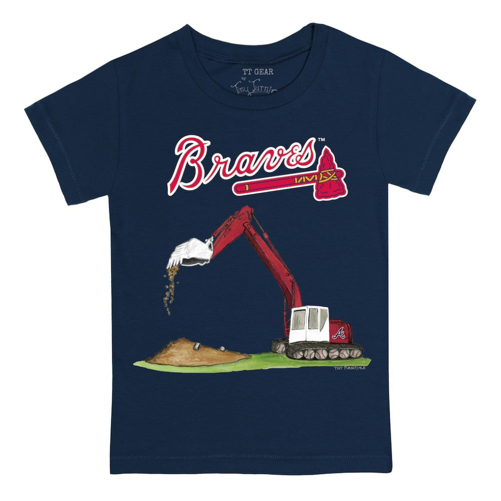 Atlanta Braves Tiny Turnip Youth Excavator T-Shirt for sale