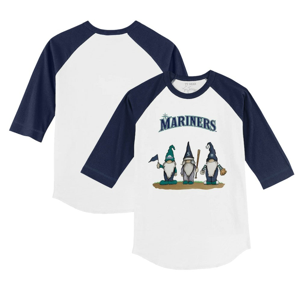 Seattle Mariners Tiny Turnip Youth Gnomes 3/4-Sleeve Raglan T-Shirt Online