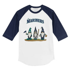 Seattle Mariners Tiny Turnip Youth Gnomes 3/4-Sleeve Raglan T-Shirt Online