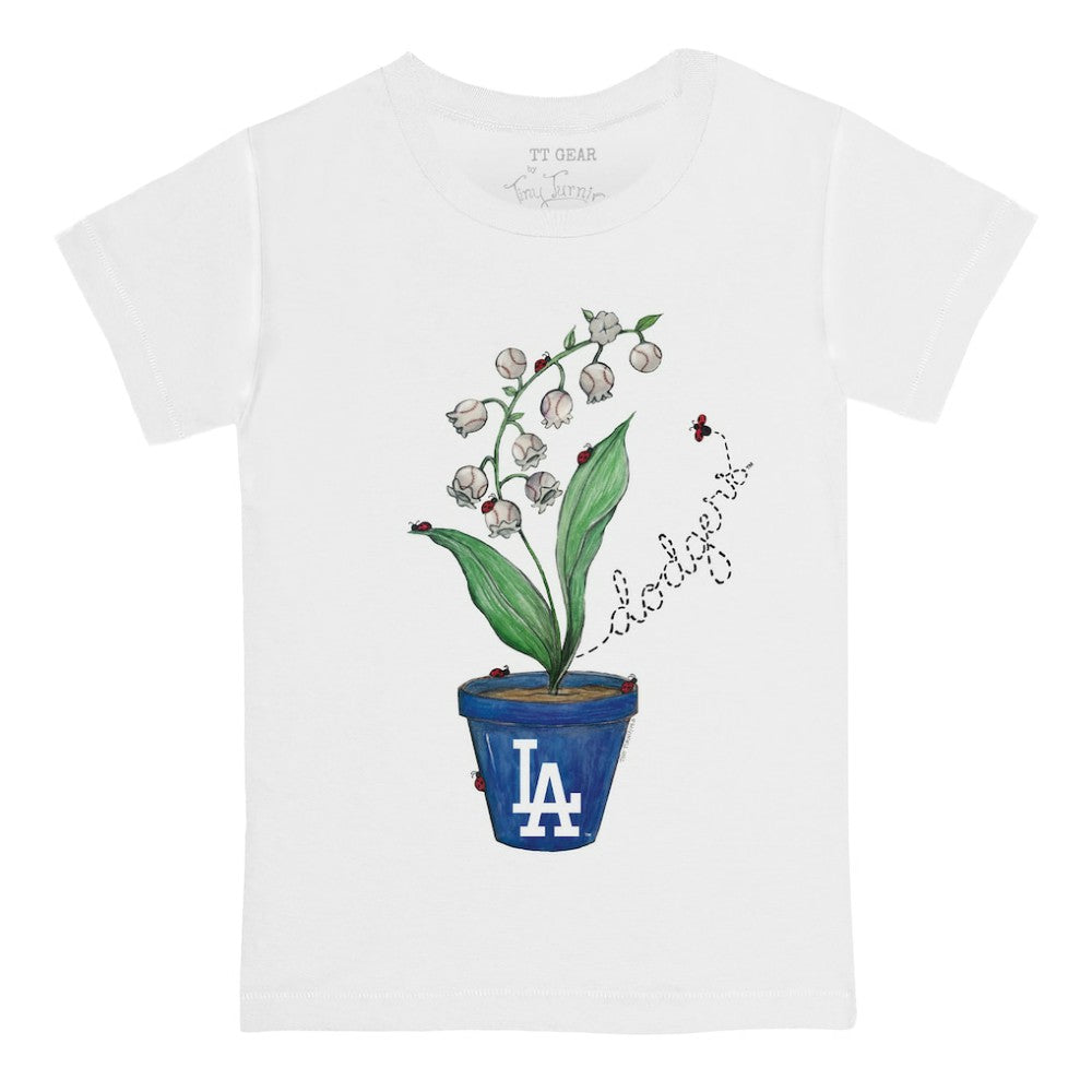 Los Angeles Dodgers Tiny Turnip Youth Lilies & Ladybugs T-Shirt Near Me