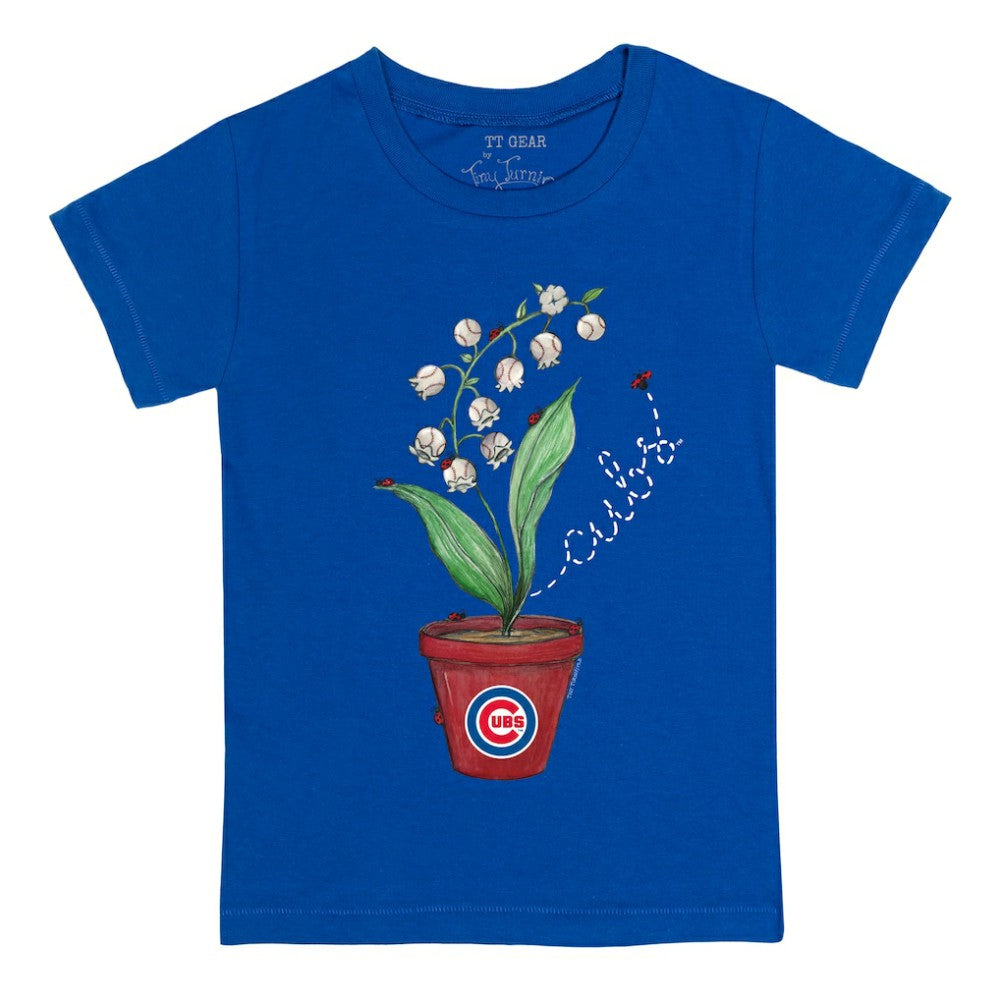 Chicago Cubs Tiny Turnip Youth Lilies & Ladybugs T-Shirt Near Me