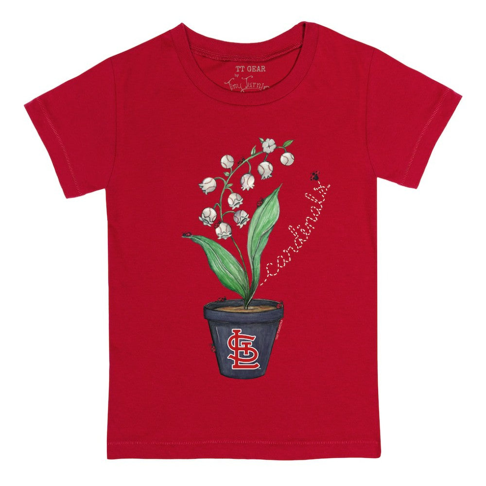 St. Louis Cardinals Tiny Turnip Youth Lilies & Ladybugs T-Shirt Online